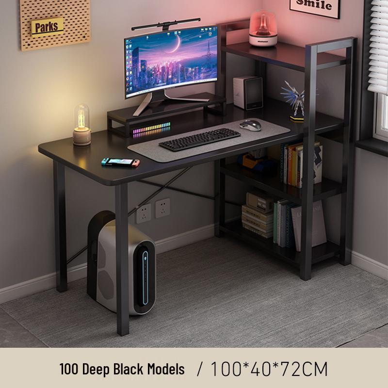 Multifunctional Corner Desk with Bookshelf - Perfect for Home Office or Bedroom