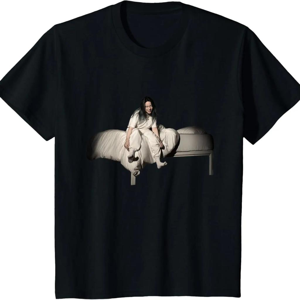 2026 T-shirt in Cotone Stampata Canzone WILDFOWER di Billie Eilish Abbigliamento Estivo Uomo e Donna Moda T-shirt Casual Regali per Fan