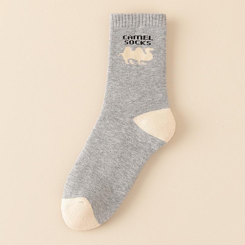 

Чоловічі потовщені шкарпетки з верблюжою махровою формою - теплі, з оксамитовою підкладкою, високий верх, ідеальні для осені/зими One Size