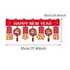 Chinese Lunar Year Decoration Door Curtain Blessings with Tassels Ornament for