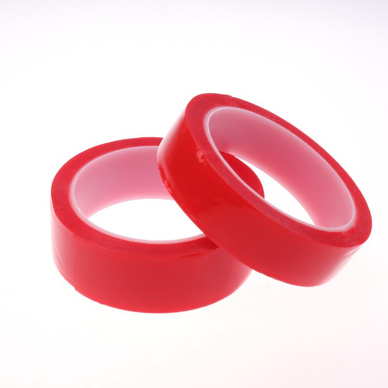 3Meter 10/20/30Mm Width Transparent Tape Double Sided Tape Nano Tape Washable Adhesive Nano Traceless Sticker Glue Red