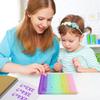 Toys Push Pop Bubble Board Stress Toy Intelligence Infant Educational Learning Bath Birthday Gifts (Multiplication Table, Luminous) Game, Relief,