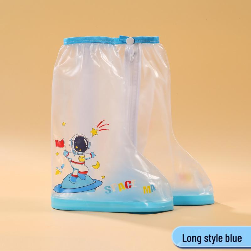 Verbesserte Anime Kinder Rutschfeste Halbhohe Regenschuhüberzieher: Regenfest, Sanddicht, Schmutzabweisend für Regentage