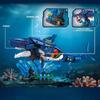 1096Pcs, Ideas Sea Animal Building Blocks Toys Shark Building Blocks Set With Rotatable Link Component, Stem Toy For Kids Adults