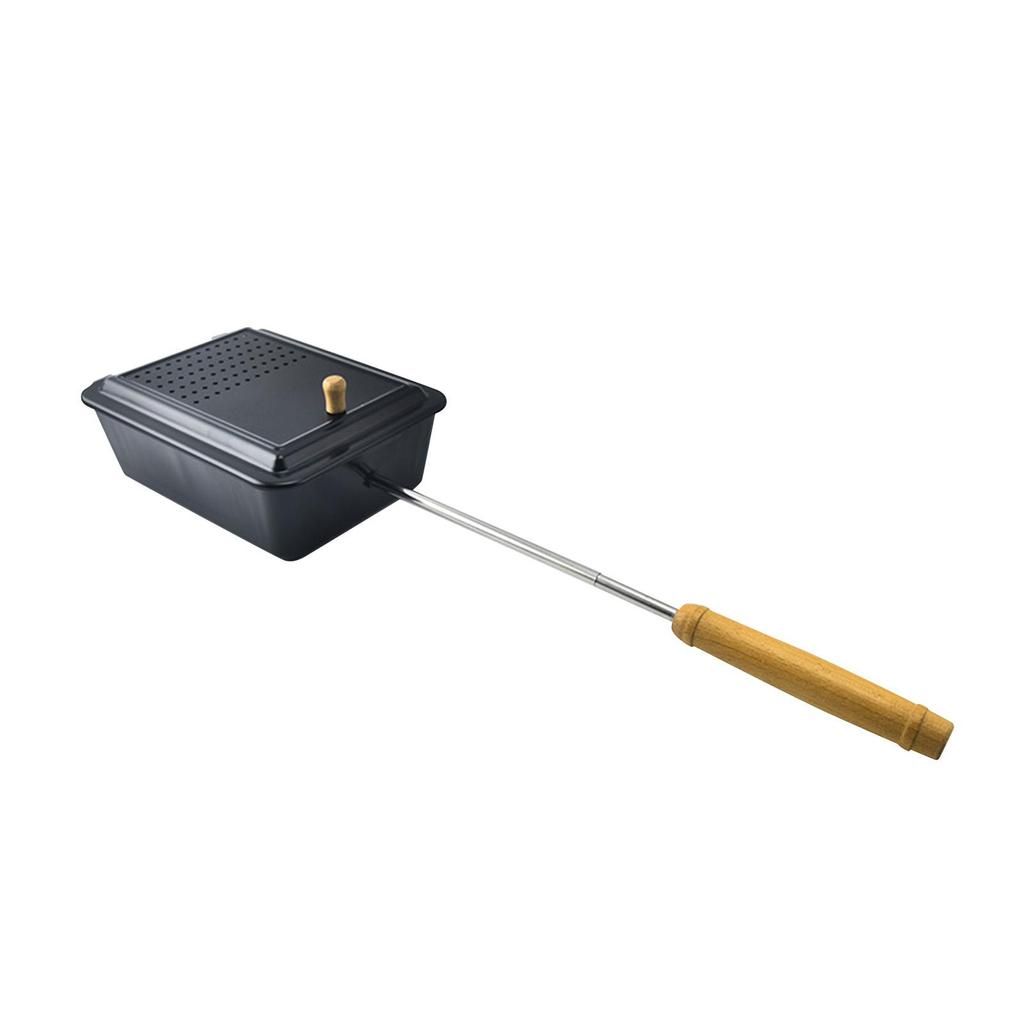 Campfire Popcorn Popper, BBQ Tool, Comfortable Handle Nonstick Pan, Maker for Party,