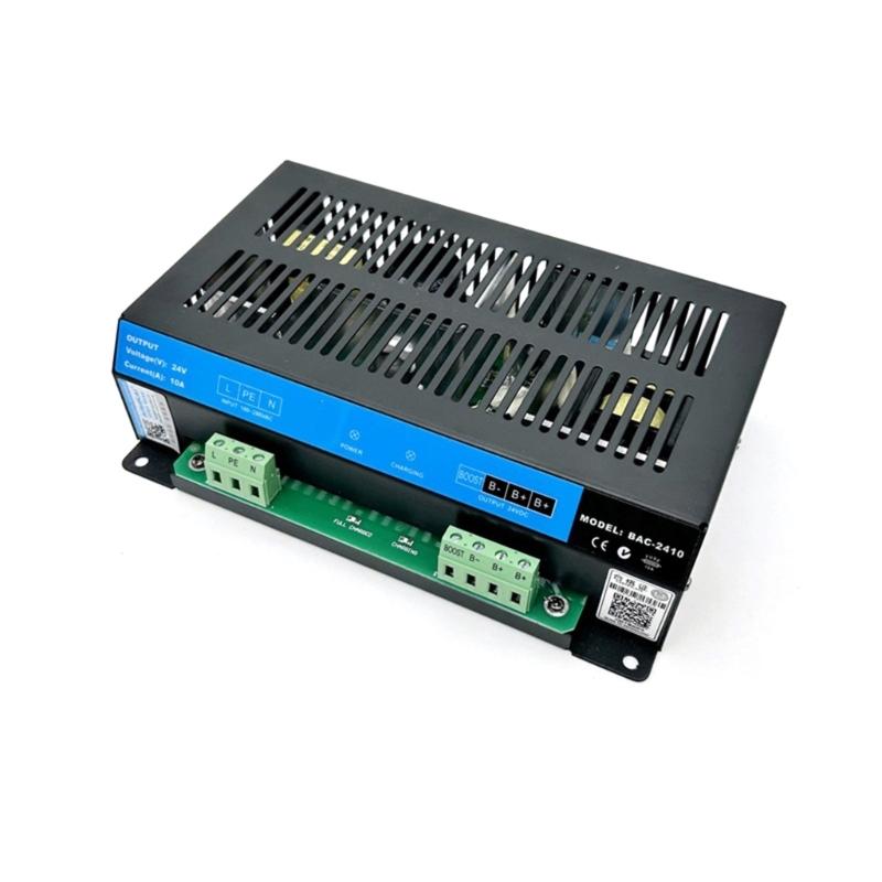 

Rapid 10A 24V Heavy Duty Battery Chargers Weatherproof Temperature Resistant Chargers for Industrial Fuels Generators 1