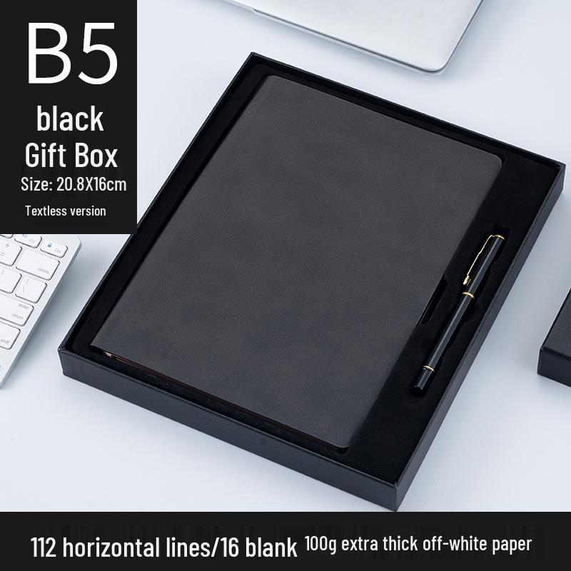 Customizable Sheepskin Notebook with Pen & Free Engraving - Company Logo 2025 Diary, A6/A5/B