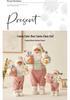 Pink Teddy Bear Santa Claus Christmas Ornaments & Figurines - Festive Home Decor Gifts