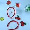 4Pcs Fruit Decor Headbands Cartoon Watermelon Cherry Strawberry Headpiece Spring