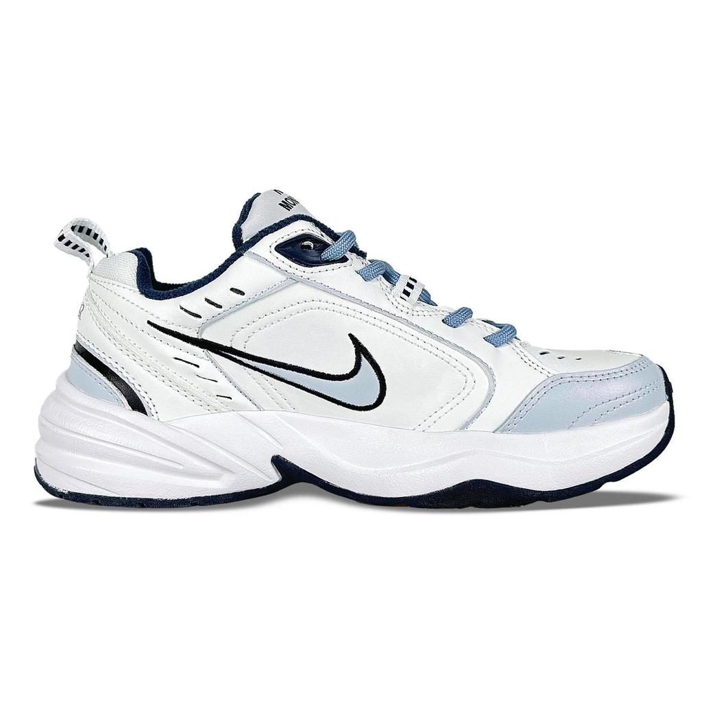 Nike Air Monarch 4 Slip Resistant Slip Resistant Low top Chunky Sneakers Unisex Blue White 415445-102(Team627-)