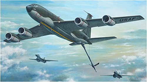 Roden 1/144 Scale American Boeing KC-135R Stratotanker Air Refueling Tanker Plastic Model Kit RE14350