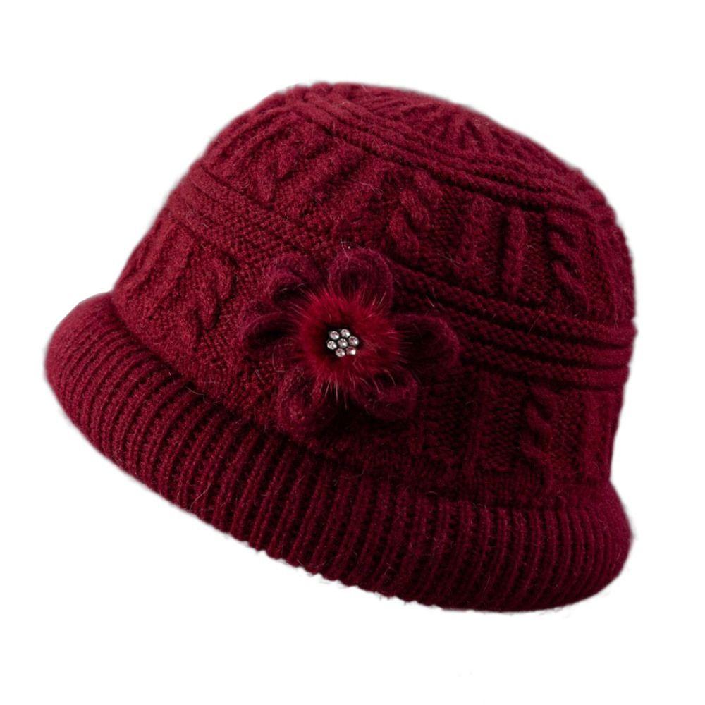 Windproof Beanies Hat Soft Mom Hat Cozy Middle-aged Hat  Keep Warm