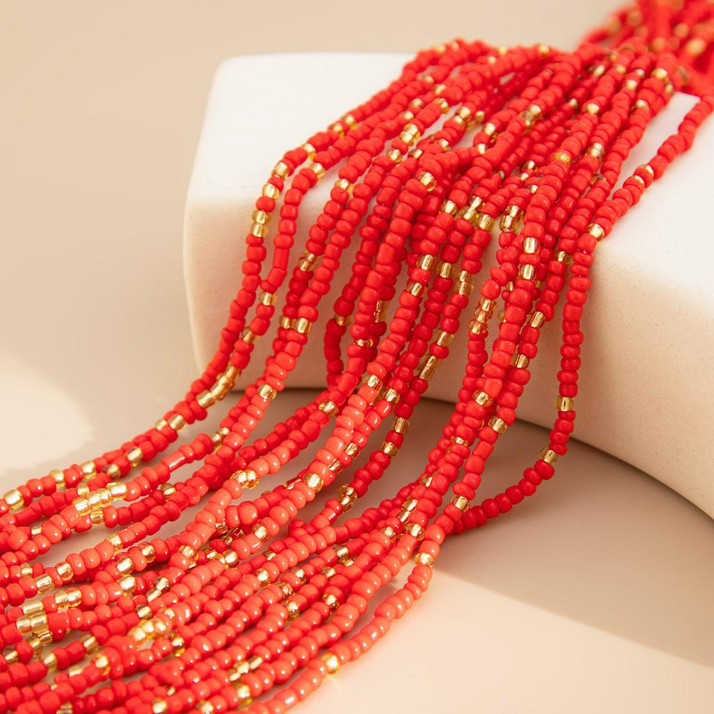 Fashionable Adjustable Length Necklace Beads Necklace Multilayer Jewelry Beads Bracelet Elegant Neckwear for Everyday