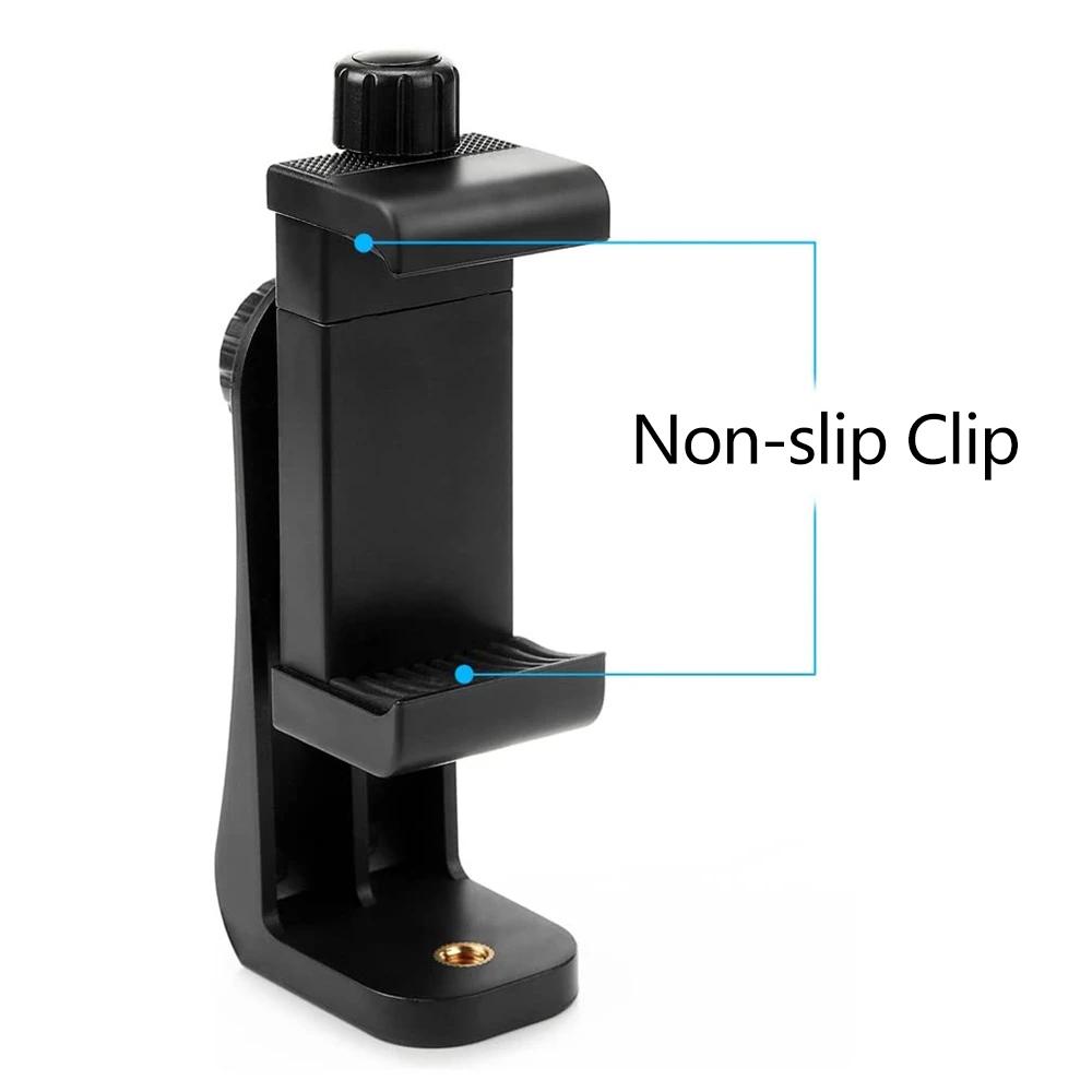 

Tripod Mount Universal 360 Degree Mobile Phone Clip for 1/4 Screw Holes Cellphone Holder Desk Tripod Adapter For Phone