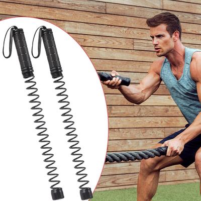 Workout Ropes For Home Gym Muscle Definition Exerciser 2 Pieces Portable Cordless Battle Ropes For Gym HIIT MMA Calisthenics
