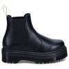 Dr. Martens Chelsea Boots Side Gore Men Women Platform 2976 QUAD PLATFORM CHELSEA Black 27560001 BLACK 22.0 Cm