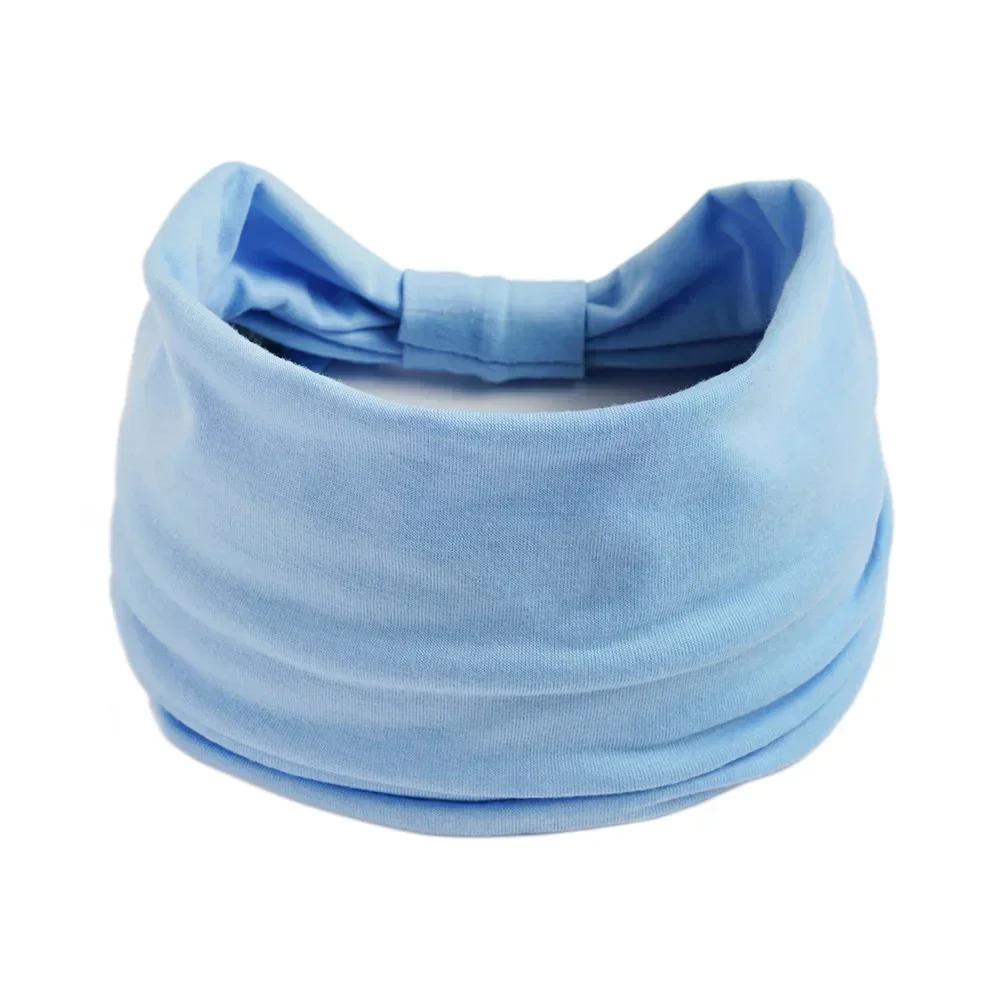 Twisted Wide Hair Bands for Women Wide Turban Workout Headband Fashion Yoga Hair Bands Boho Twisted Thick Hair Accessories