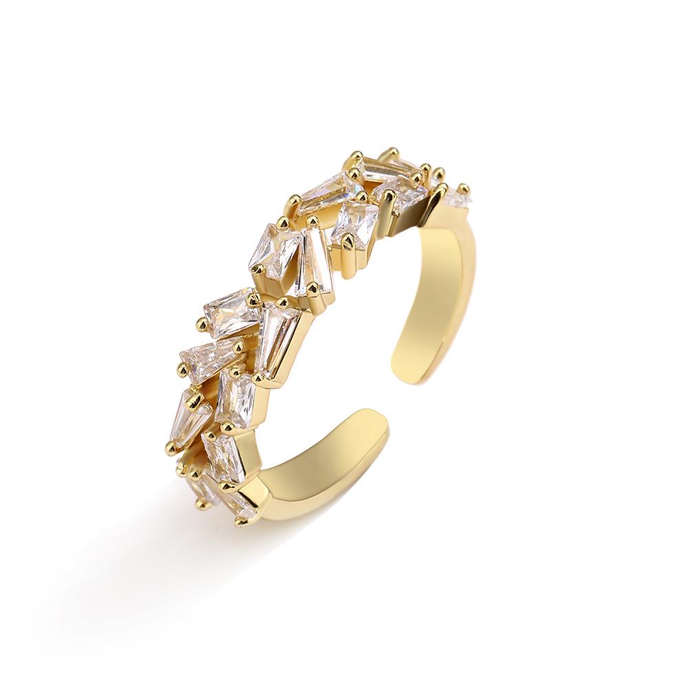 Exquisite Women's Adjustable Geometric Zirconia Ring