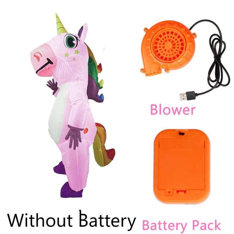 

Костюм Надувной Единорог Взрослый Хэллоуин Вечеринка Косплей Реквизит Платье Фестиваль розовый