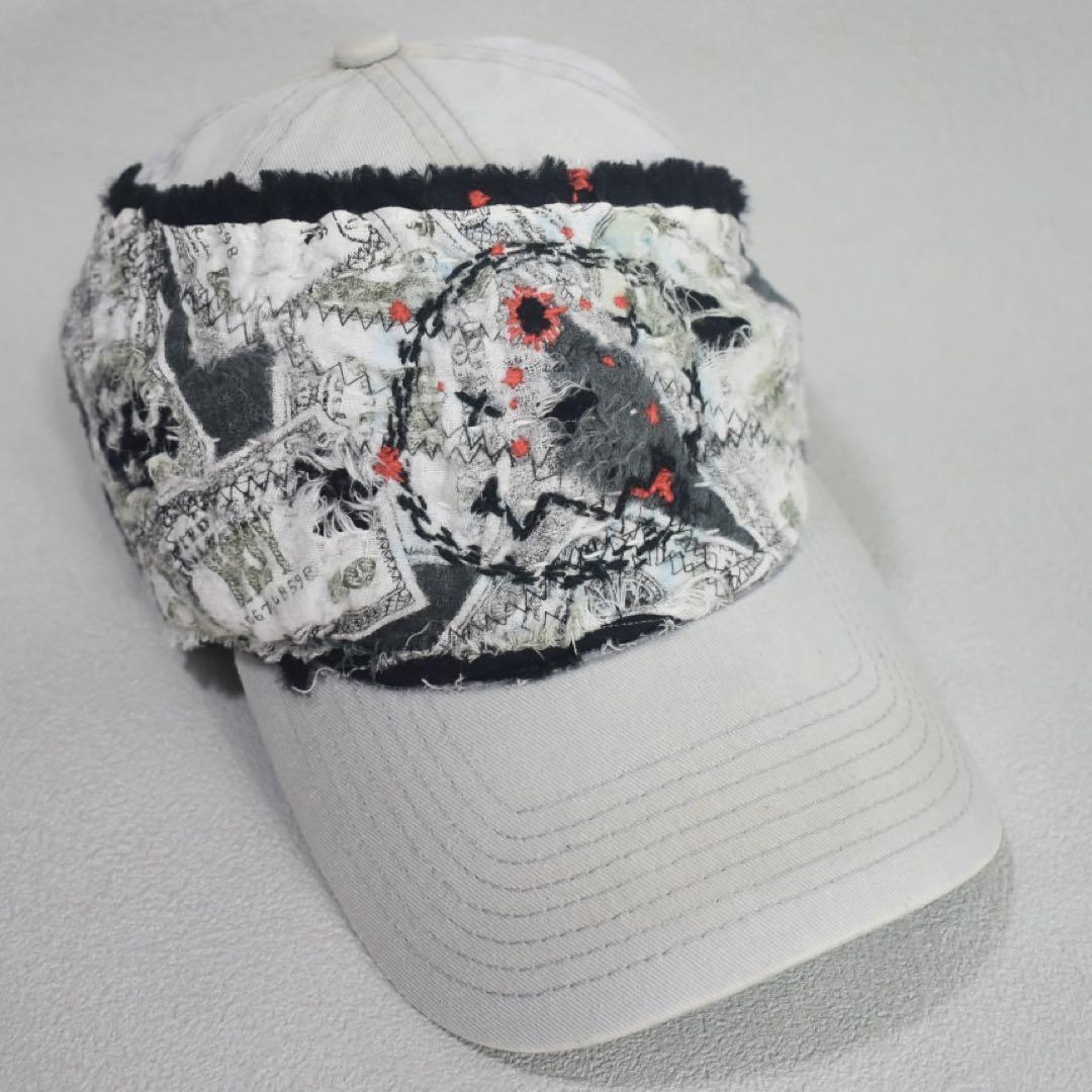 

[USED] Custom one-of-a-kind New Era 9Twenty Smiley Embroidered Cap in Rag