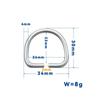 Stainless Steel D Rings Connector Webbing Belts Buckles Replacement Diving Hardware For Swimming Diving And Water Sports