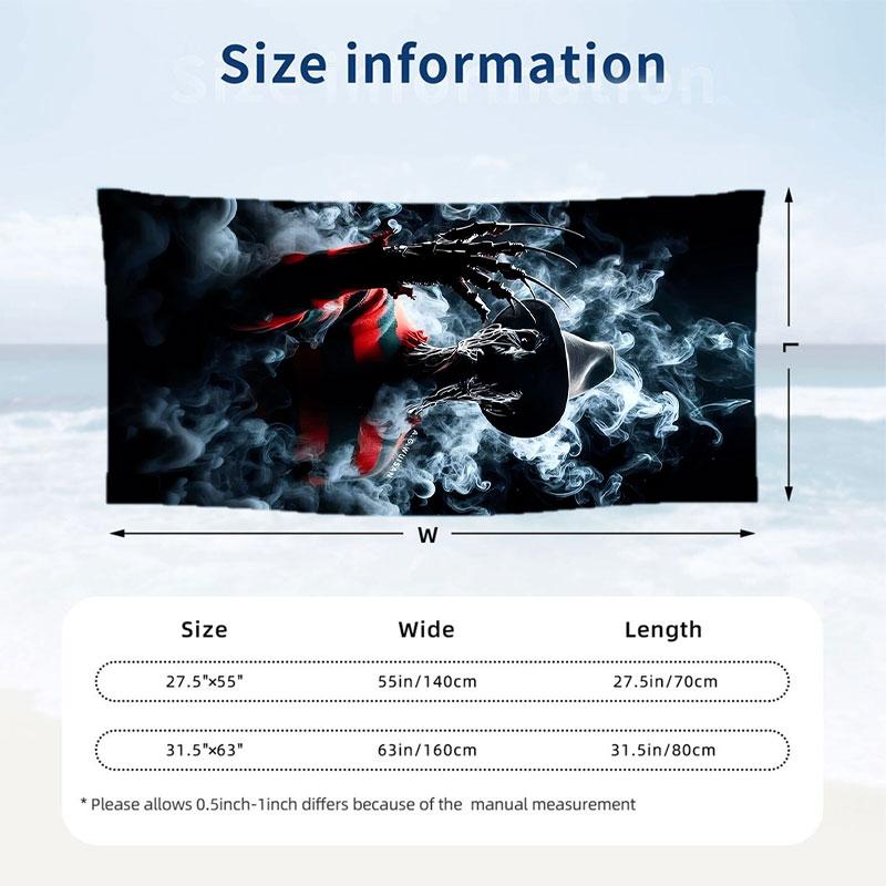 Large Beach Towel Quick Dry Absorbent Towel For Beach IndoorA Nightmare on Elm Street Freddy Krueger