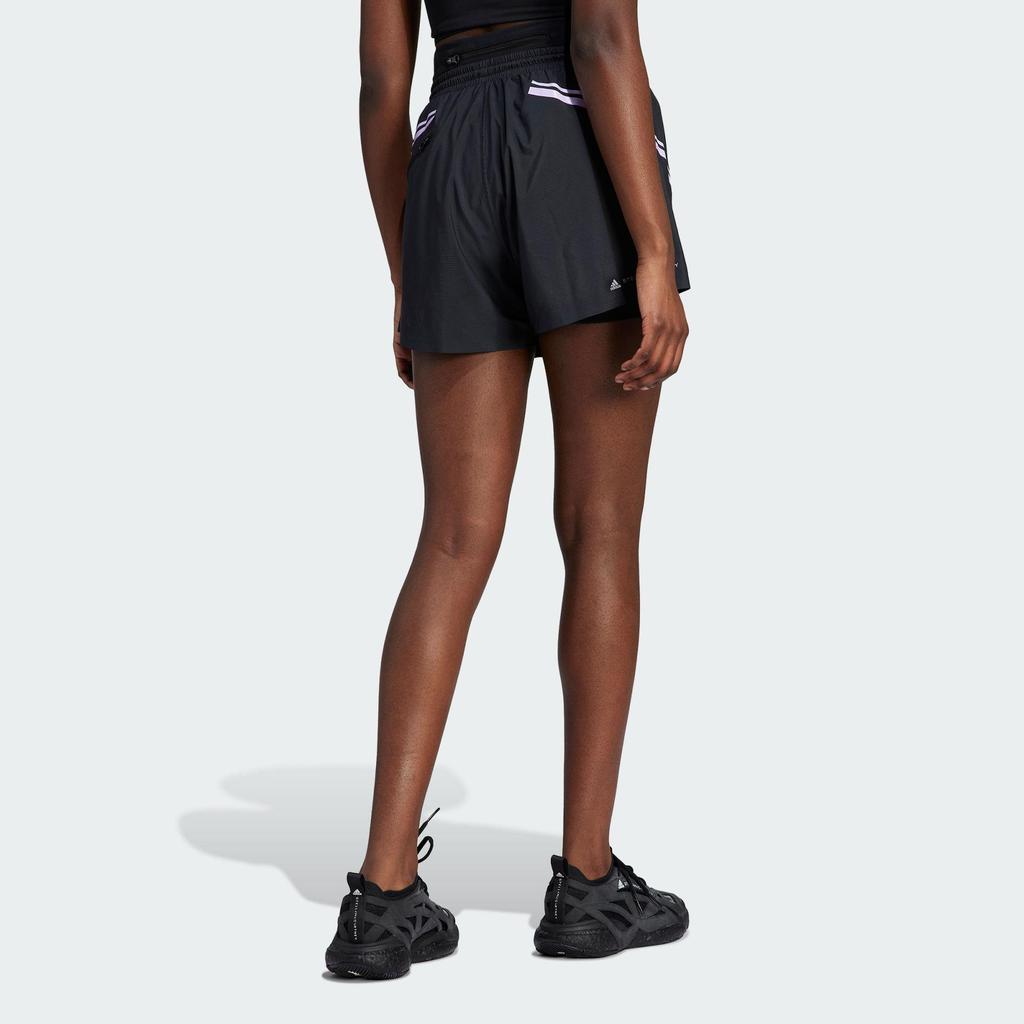 Adidas X Stella McCartney Co-Branded Logo Sport Shorts Women Bottoms Black Color-Block II3238