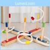 Wooden Rope Loop Toss Game For Toddler Early Education And Logic Skill Development