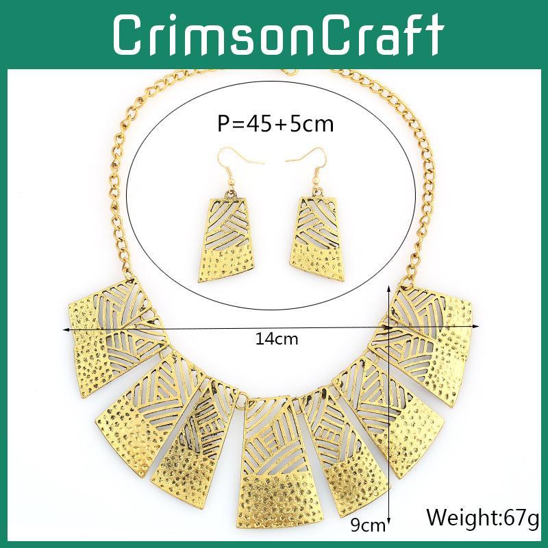 Retro Geometric Alloy Necklace With Chain For Casual Accessories And Gift