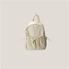 Summer small fresh bow pleated backpack women's large capacity backpack student class schoolbag  new trendy