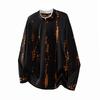 Hip-hop Fake Two-piece Long-sleeved T-shirt Men's Design Sense Street Irregular Wear-out T-shirt Shirt