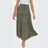 European and American Women's Bohemian High-Waist A-Line Pleated Skirt