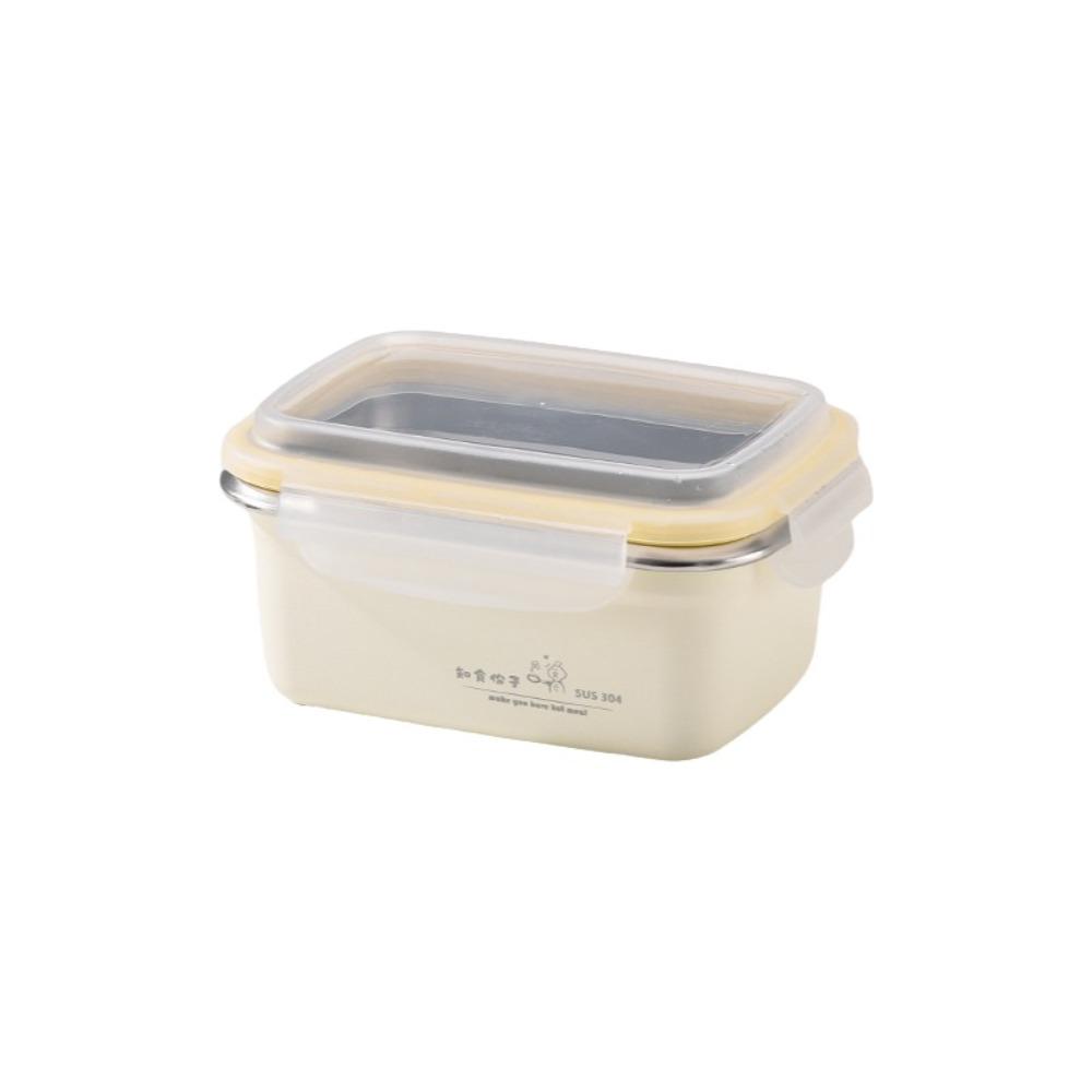 Square Stainless Steel Lunch Box Airtight Fridge Food Box Multi-Purpose Air Exhaust Crisper  Picnic