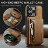 Hot 2 In 1 Luxury Leather Wallet Phone Case Cover for iPhone 16 Pro Max Shockproof with Credit Card Cover for Men Business Case