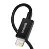Baseus Superior Series USB To Lightning Cable, 2.4A, 2M (Black)