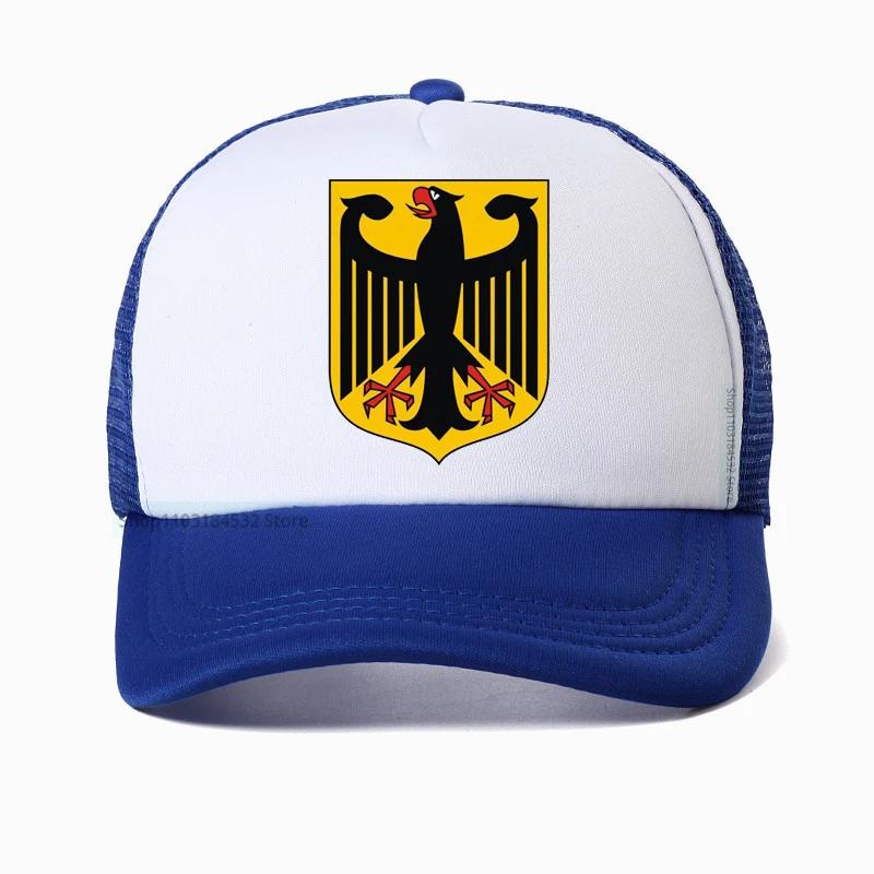 GERMAN EAGLE cap GERMANY STATE COAT OF ARMS Baseball Caps summer Breathable Mesh Trucker hats deutschland hat