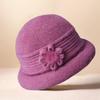Women's Knitted Wool Hat - Warm, Velvety, and Perfect for Middle-Aged & Elderly