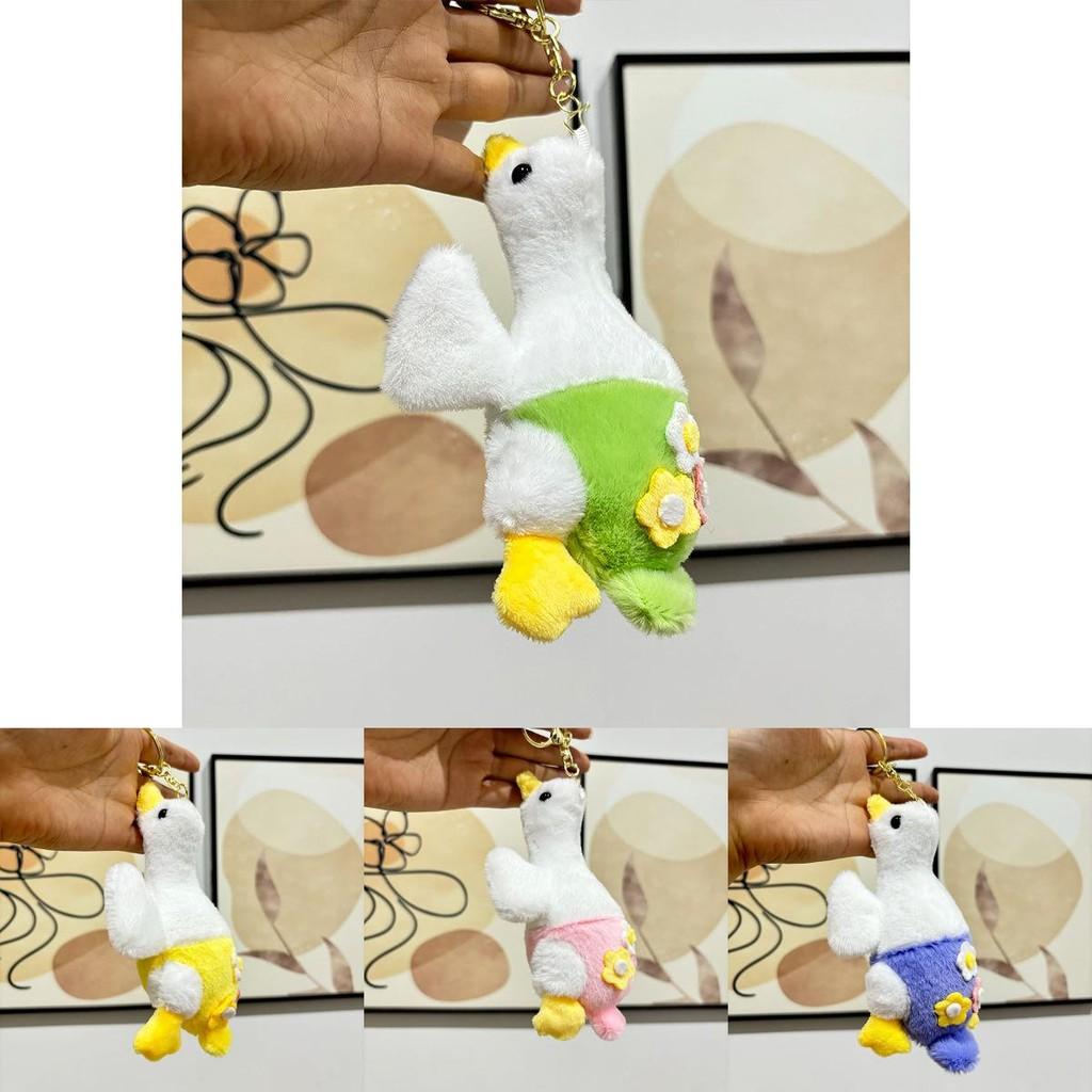 Cute Cartoon Goose Plush Keychain Toys In Bright Colors Ideal For Kids And Collectors