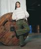 LALAFOX Bootcut Cargo Pants Khaki Bq4Wp009