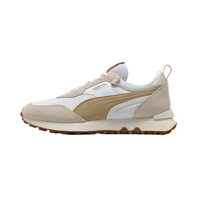 Rider FV Textile, Artificial Leather Comfortable Low Top Casual Shoes Unisex White Brown 391925-06