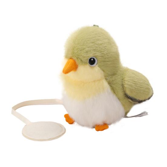Magnetic Canary Plush Toy 13cm Realistic Finch Bird Lovely Bird Series Figurine Soft Stuffed Animal for Kids Collectors