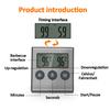 Digital Food Thermometer with Probe Stainless Steel Electronic BBQ Thermometer with Timer Kitchen Cooking Thermometer for Food