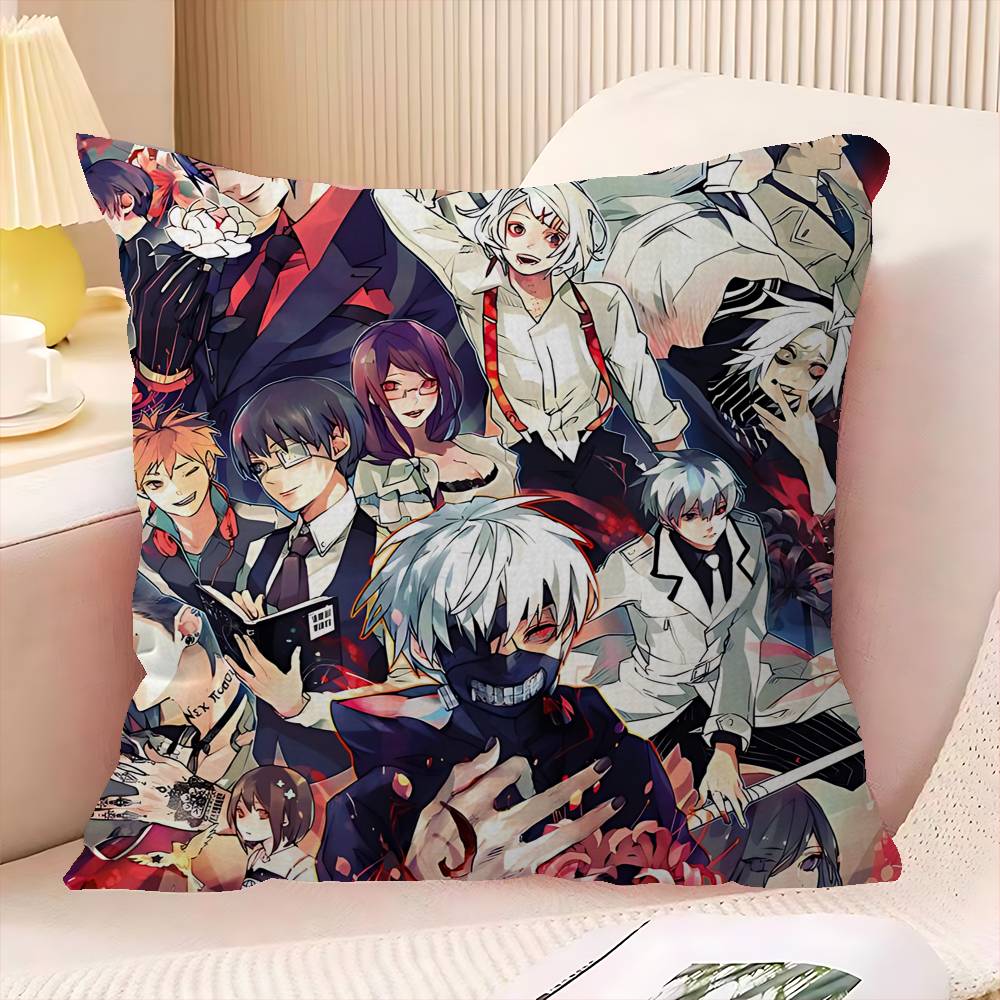 Anime Tokyo Ghoul Pillow Cover for Bedroom Room and Living Room Sofa Decorative Cushion Cover