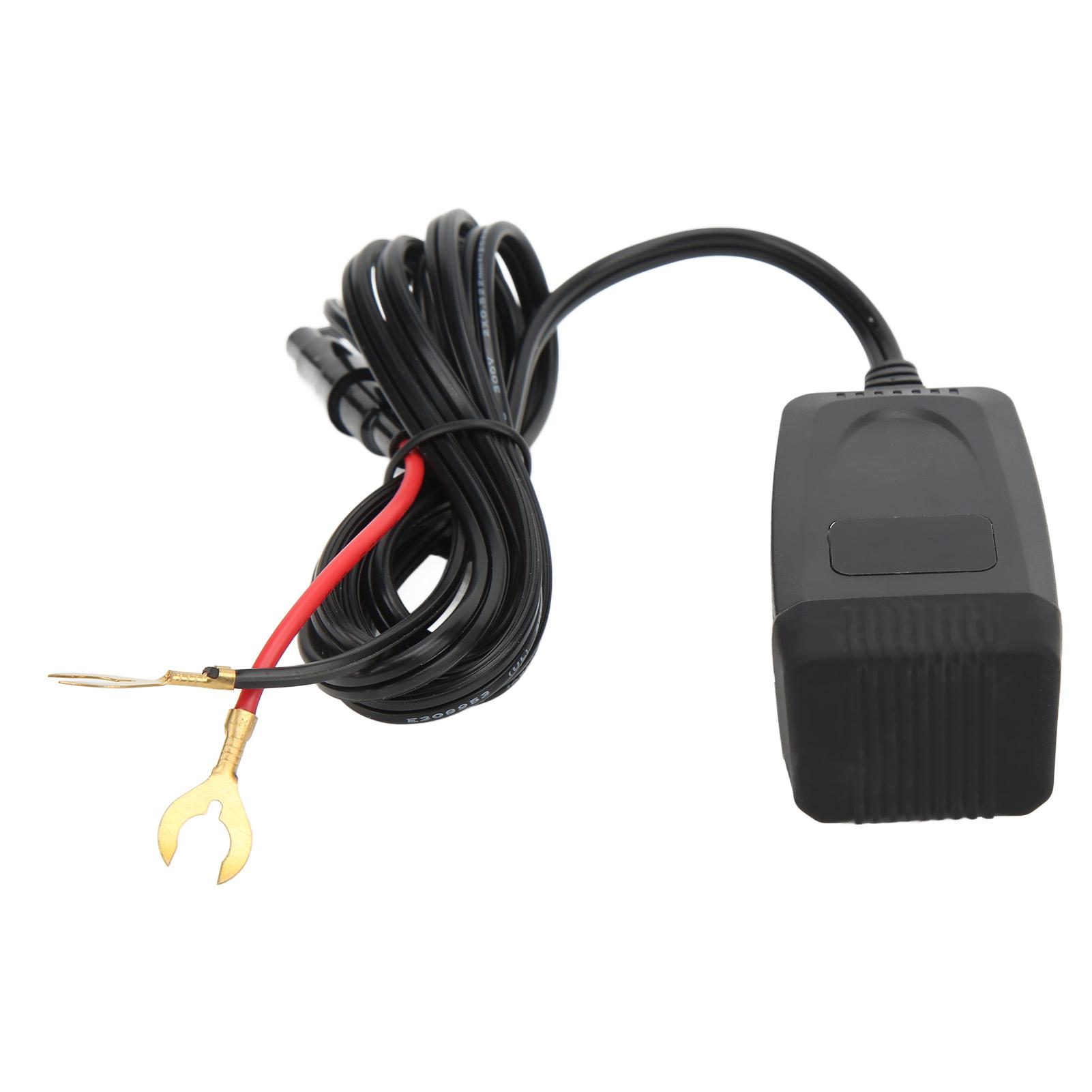 

Dual USB Motorcycle Phone Charger with Waterproof Cover QC3.0 Fast Charging Voltage Monitoring Independent Switch