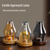 Zen Vindtæt Glas Lysestage: Retro Kinesisk Stil Aromaterapilampe til Hjemme- & Teværelsesindretning