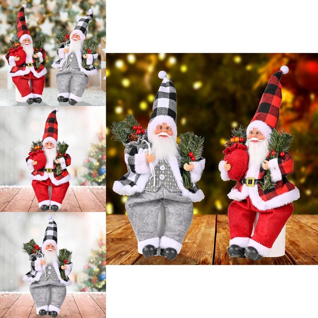 Charming Resin Santa Claus Figurine For Joyful Christmas Celebration And Festivities