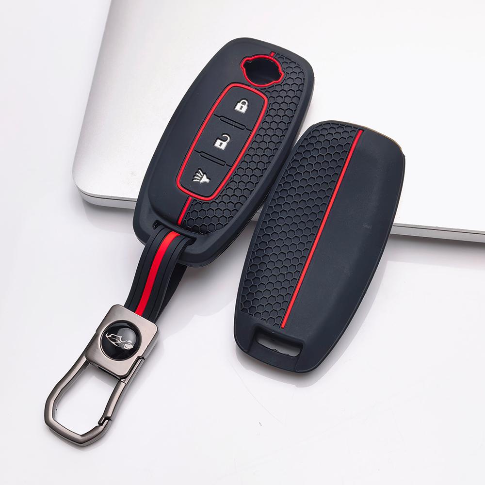 Key Fob Cover for Nissan Altima Sentra Models Rogue Murano Protect Your with Keychain Anti-Scratch Surface Shockproof Structure Soft Grip Texture