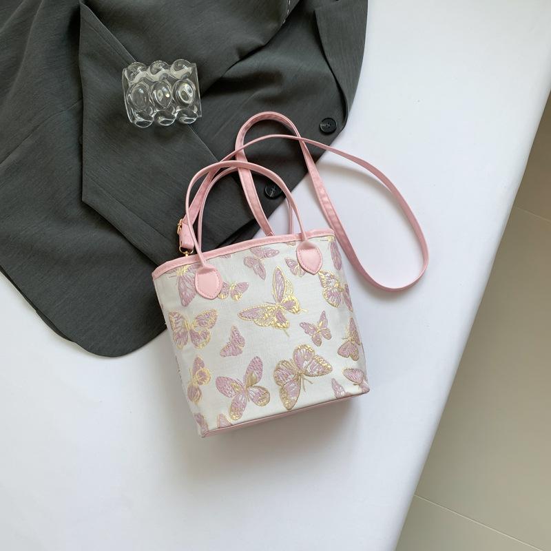 Fashion New Fashion Chinese Style Large Capacity Underarm Bag for Women Trendy Commuting One-shoulder Bucket Bag