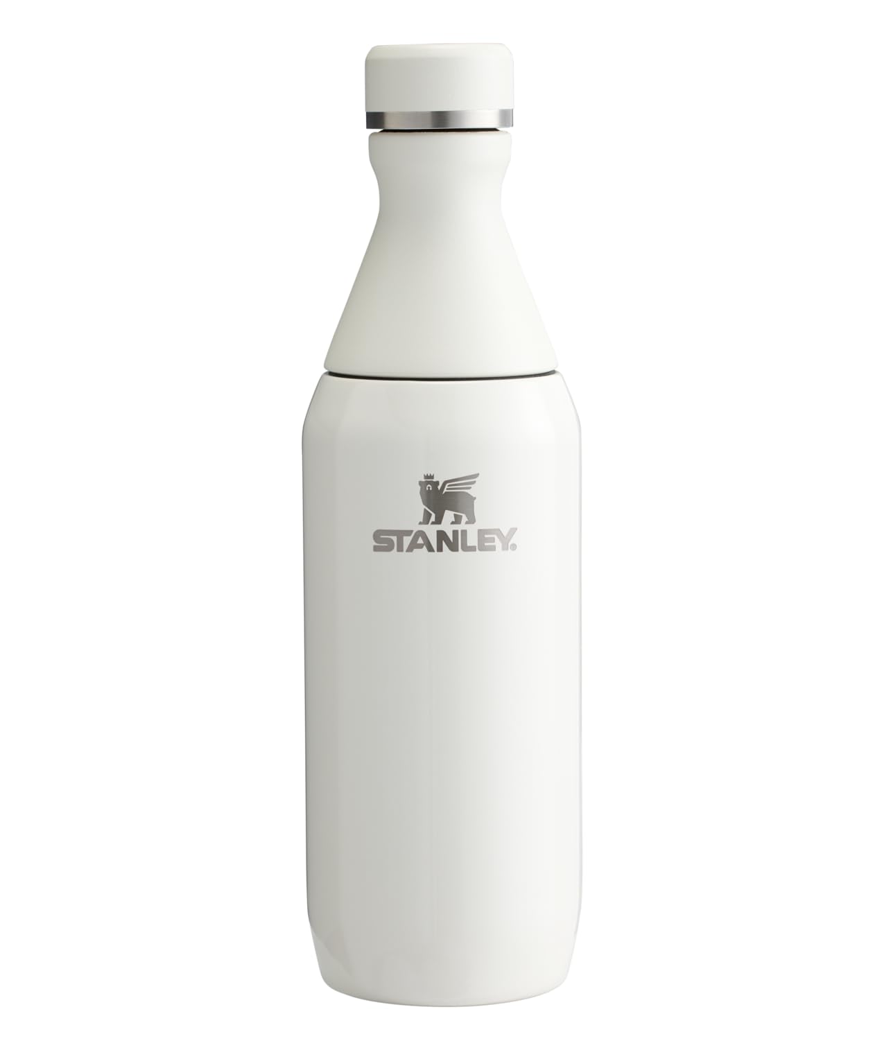 Stanley 1913 All Day Slim Термос с вакуумной изоляцией, цвет Кремовый, 12 унций (0,35 л), Глянцевый
