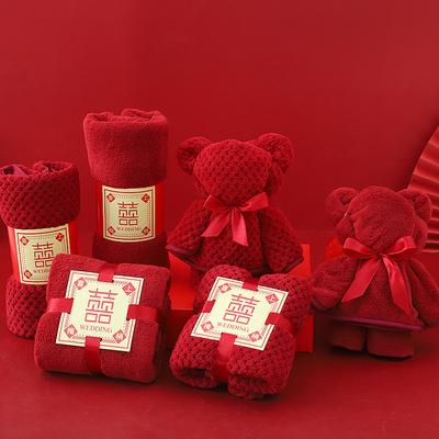 Hochzeitsparty Gastgeschenk Handtuch mit dem Charakter